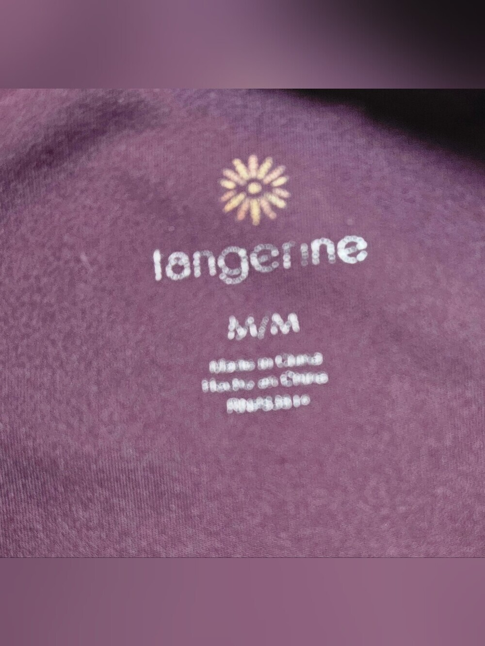 Tangerine Womens Purple & Pink Side Panel Elastic Waist Athletic Leggings Sz Med - Picture 8 of 14